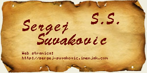 Sergej Šuvaković vizit kartica